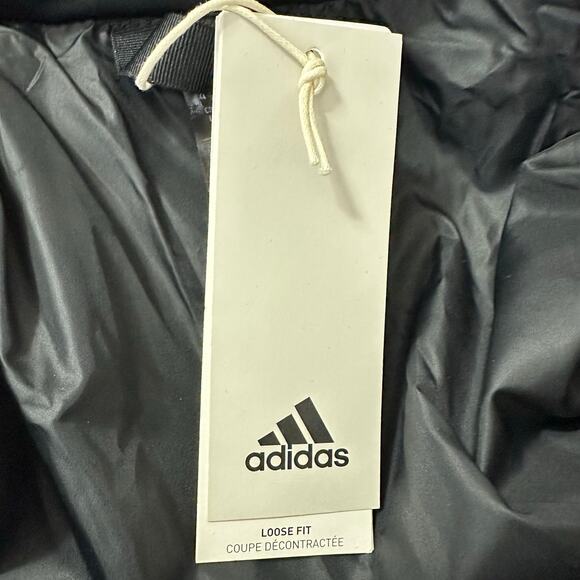Adidas Big Baffle Long Puffer Down Coat Black IV9770 Size Large NWT $300 - Picture 4 of 10